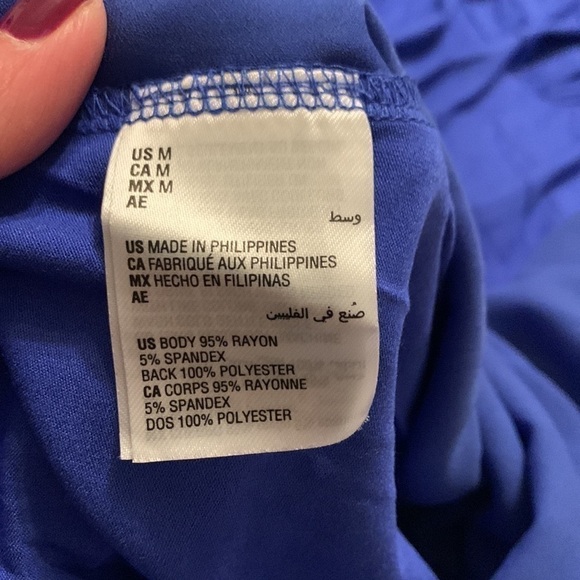 JM Collection Mixed Media Studded Top - Picture 8 of 9